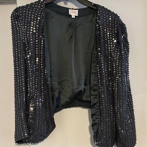 Parker Grey Sequin Jacket